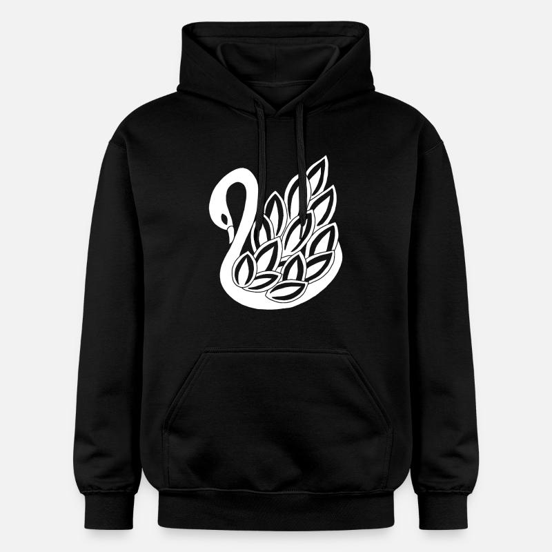 Le cygne blanc - Sweat à capuche Softstyle® Gildan Unisexe - noir