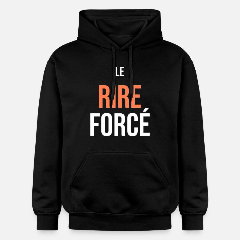 Le Rire Forcé - Sweat à capuche Softstyle® Gildan Unisexe - noir