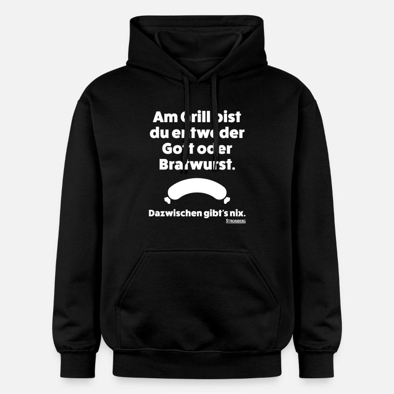 Stromberg Spruch Grill Gott Oder Bratwurst - Gildan Unisex Softstyle® Midweight Hoodie - Schwarz