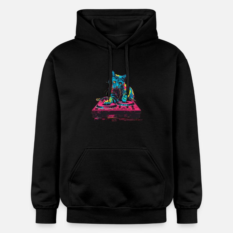 DJ CitCat - Sweat à capuche Softstyle® Gildan Unisexe - noir