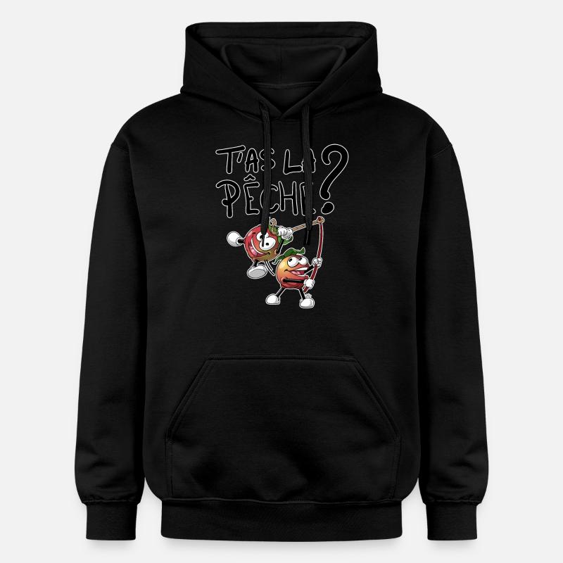 T'as la pêche ? - Sweat à capuche Softstyle® Gildan Unisexe - noir
