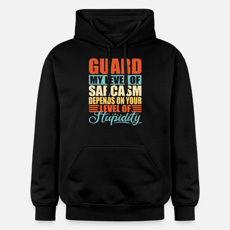 Wachmann Wächter Security Guard Geschenk - Gildan Unisex Softstyle® Midweight Hoodie - Schwarz