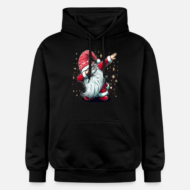 Dabbing Weihnachtsmann Dab Nikolaus - Gildan Unisex Softstyle® Midweight Hoodie - Schwarz