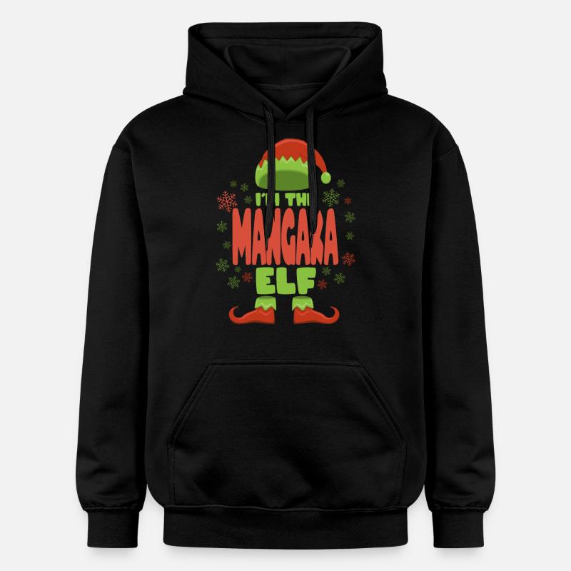 Elfe de Noël Mangaka - Sweat à capuche Softstyle® Gildan Unisexe - noir