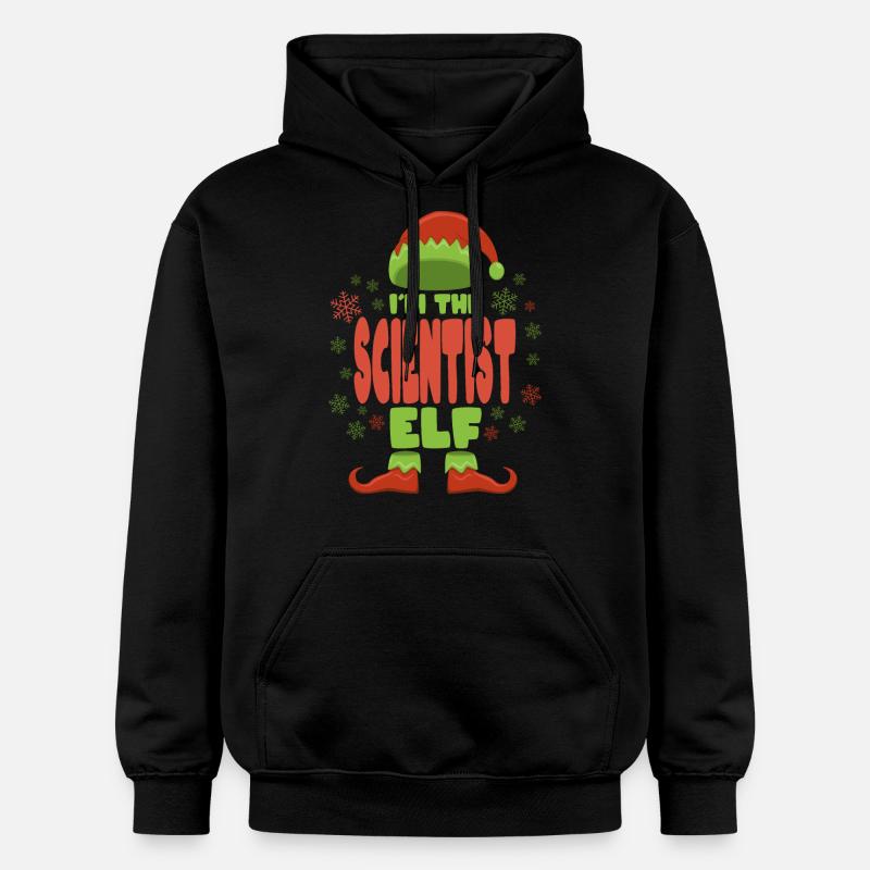 Scientifique Elfe de Noël - Sweat à capuche Softstyle® Gildan Unisexe - noir