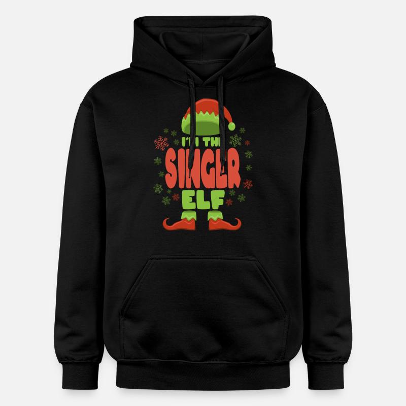 Elfe de Noël chanteur - Sweat à capuche Softstyle® Gildan Unisexe - noir