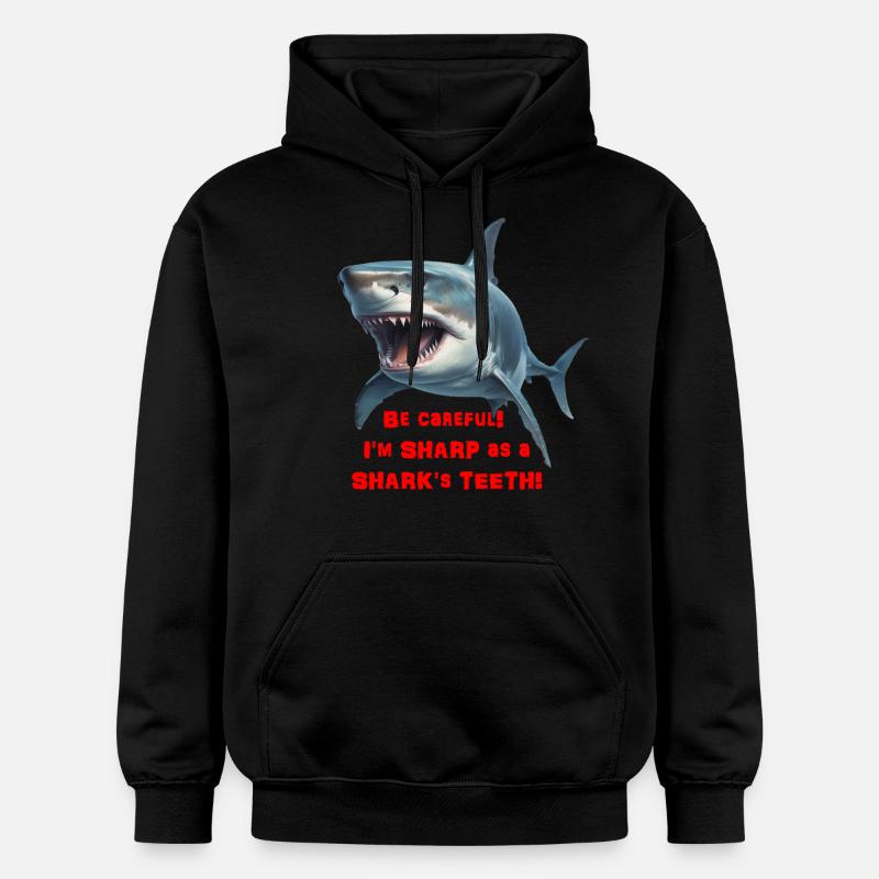 Tranchant comme un requin - Sweat à capuche Softstyle® Gildan Unisexe - noir