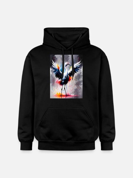 Crane - Gildan Unisex Softstyle® Midweight Hoodie - black