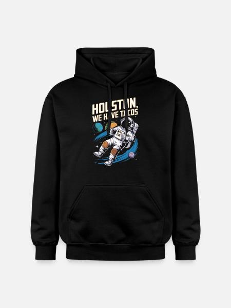 Astronaut Tacos - Gildan Unisex Softstyle® Midweight Hoodie - Schwarz