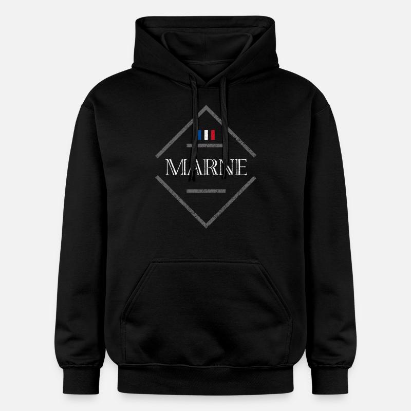 Marne - Sweat à capuche Softstyle® Gildan Unisexe - noir