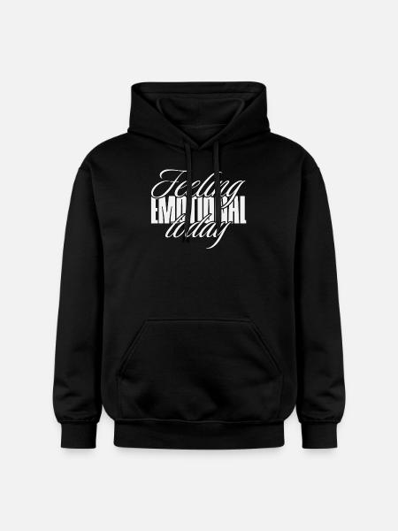 Feeling emotional today - Gildan Unisex Softstyle® Midweight Hoodie - black
