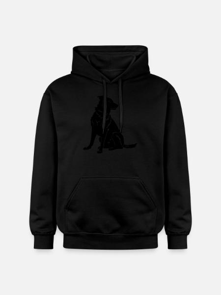 Border Collie Dog - Gildan Unisex Softstyle® Midweight Hoodie - black