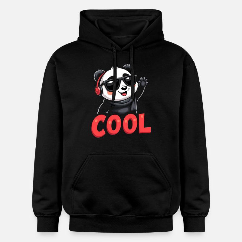 cooler Panda - Gildan Unisex Softstyle® Midweight Hoodie - Schwarz