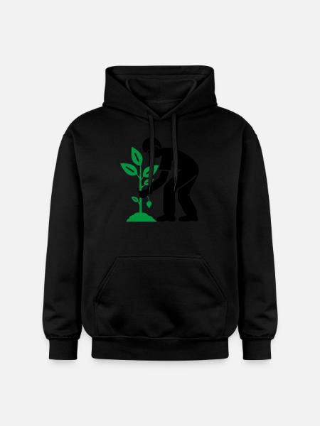Tree Plants Garden Environment - Gildan Unisex Softstyle® Midweight Hoodie - black