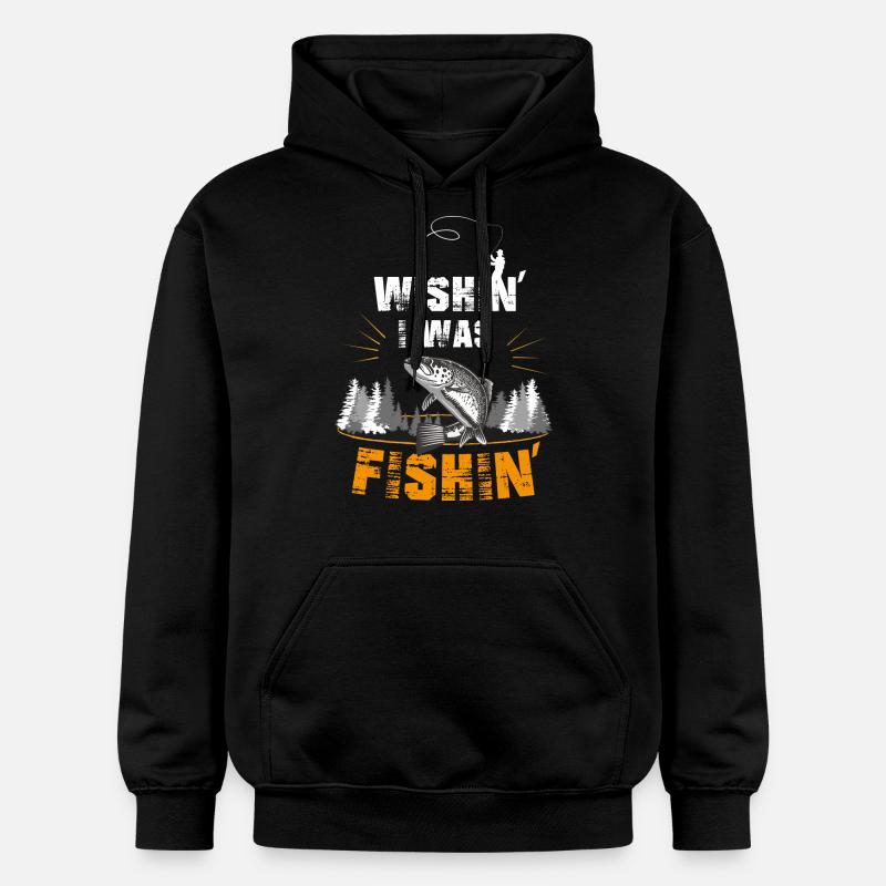 Pêche plaisir Pêche - Sweat à capuche Softstyle® Gildan Unisexe - noir