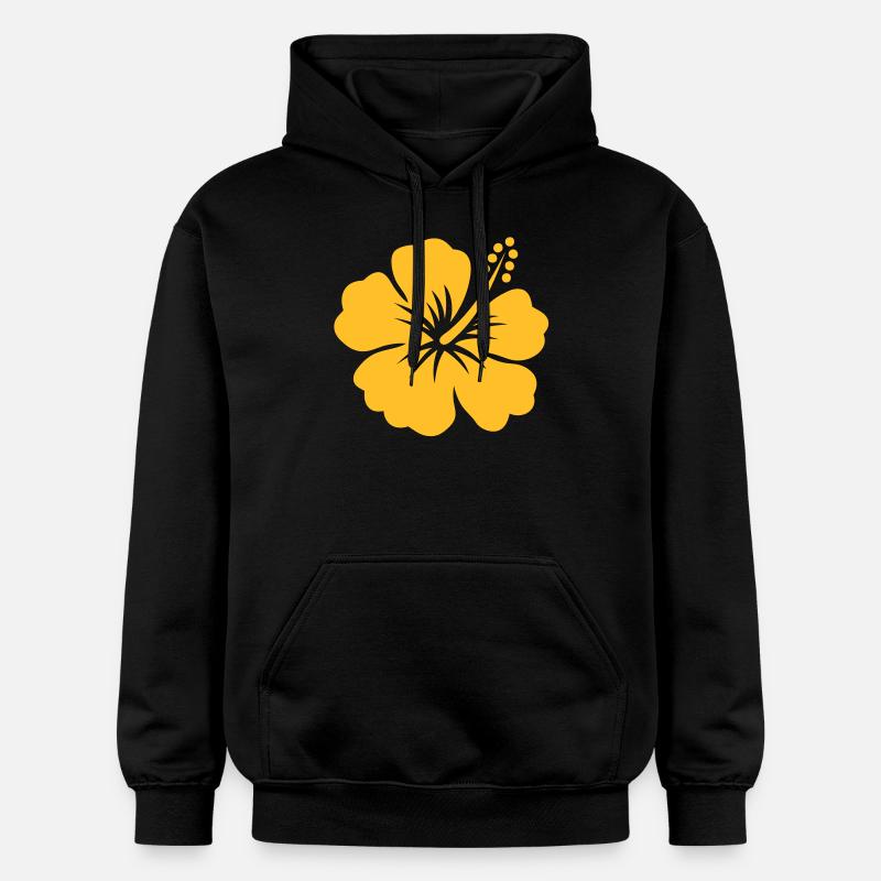hibiscus tahiti - Sweat à capuche Softstyle® Gildan Unisexe - noir