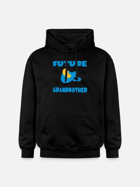 Future grandmother - Gildan Unisex Softstyle® Midweight Hoodie - black