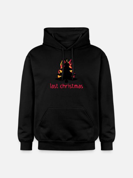 last christmas - Gildan Unisex Softstyle® Midweight Hoodie - black