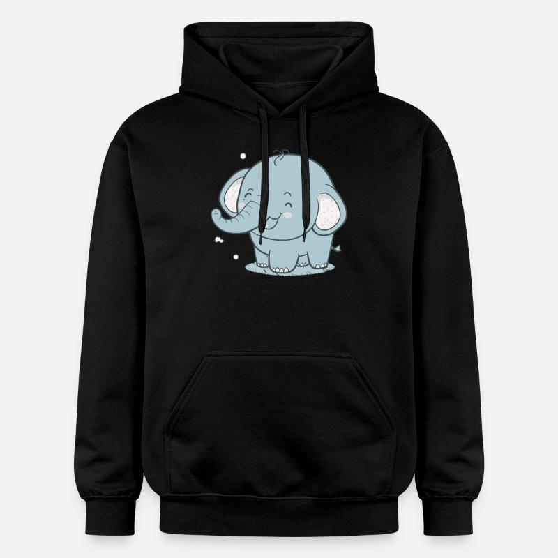 Bébé éléphant - Sweat à capuche Softstyle® Gildan Unisexe - noir