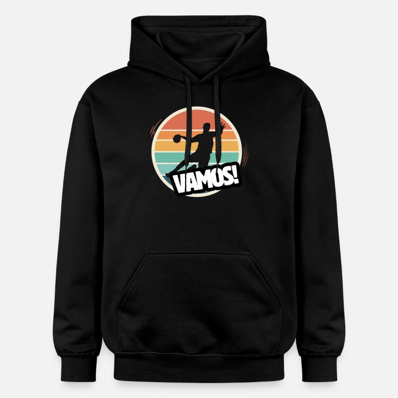Vamos handball rétro - Sweat à capuche Softstyle® Gildan Unisexe - noir