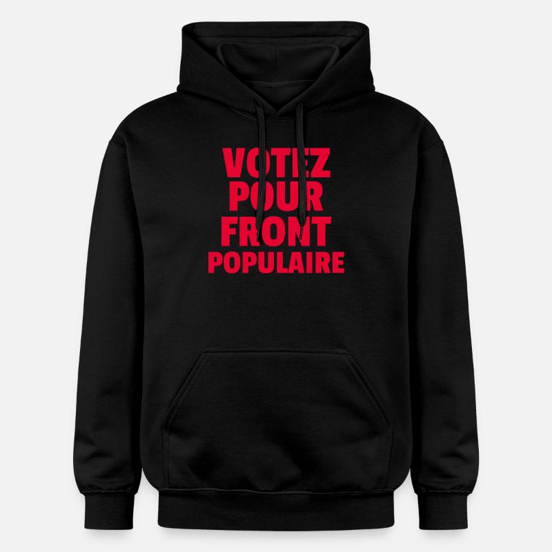 Front populaire - élections législatives 2024 - Sweat à capuche Softstyle® Gildan Unisexe - noir