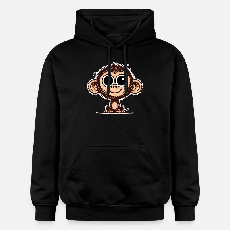 Singe mignon - Sweat à capuche Softstyle® Gildan Unisexe - noir