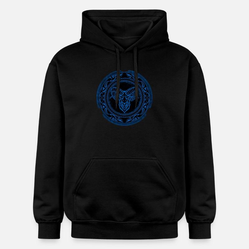 Viking Bélier Bélier Bélier - Sweat à capuche Softstyle® Gildan Unisexe - noir