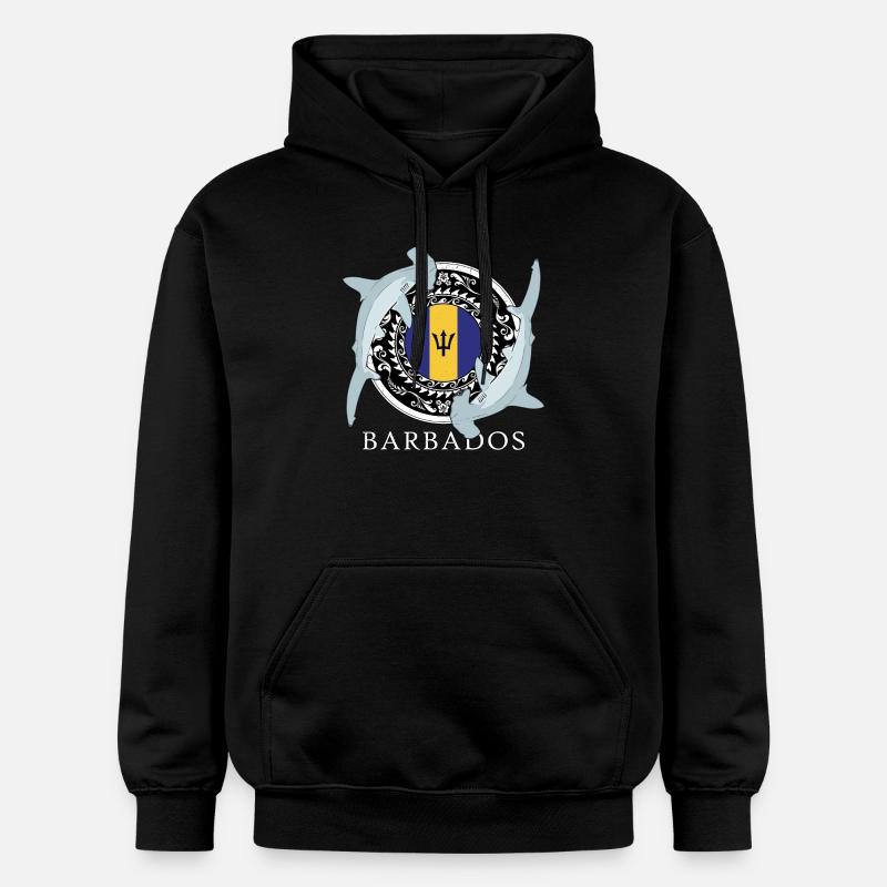 Requin-marteau de la Barbade - Sweat à capuche Softstyle® Gildan Unisexe - noir