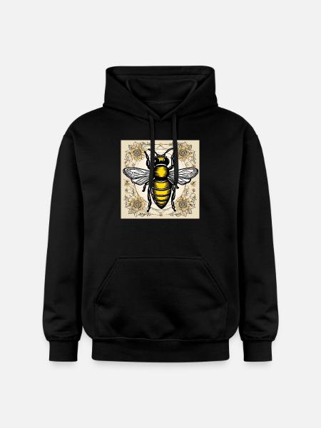 Honigbiene - Gildan Unisex Softstyle® Midweight Hoodie - Schwarz