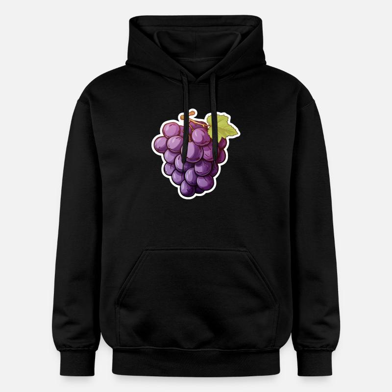 Raisins ou vigne foncée - Sweat à capuche Softstyle® Gildan Unisexe - noir
