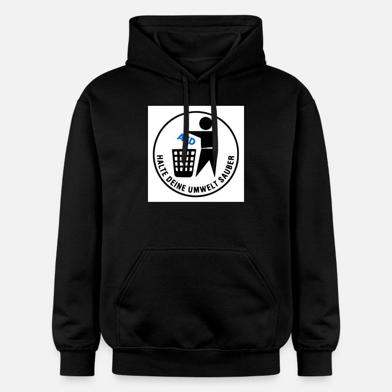 Keep your environment clean - Gildan Unisex Softstyle® Midweight Hoodie - black