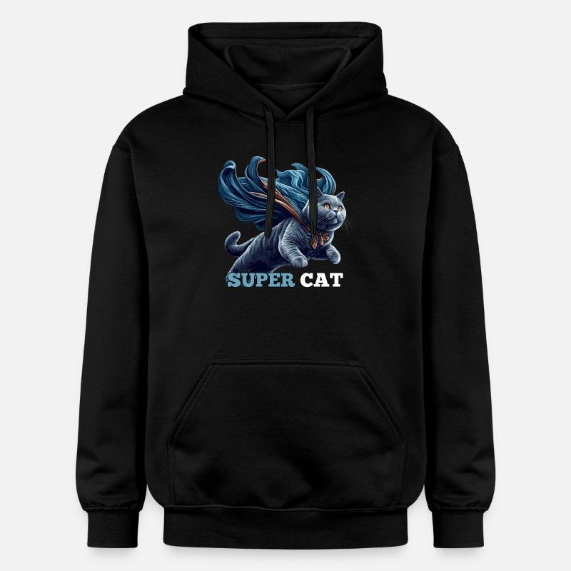 Super Katze BKH Blue Geschenk - Gildan Unisex Softstyle® Midweight Hoodie - Schwarz