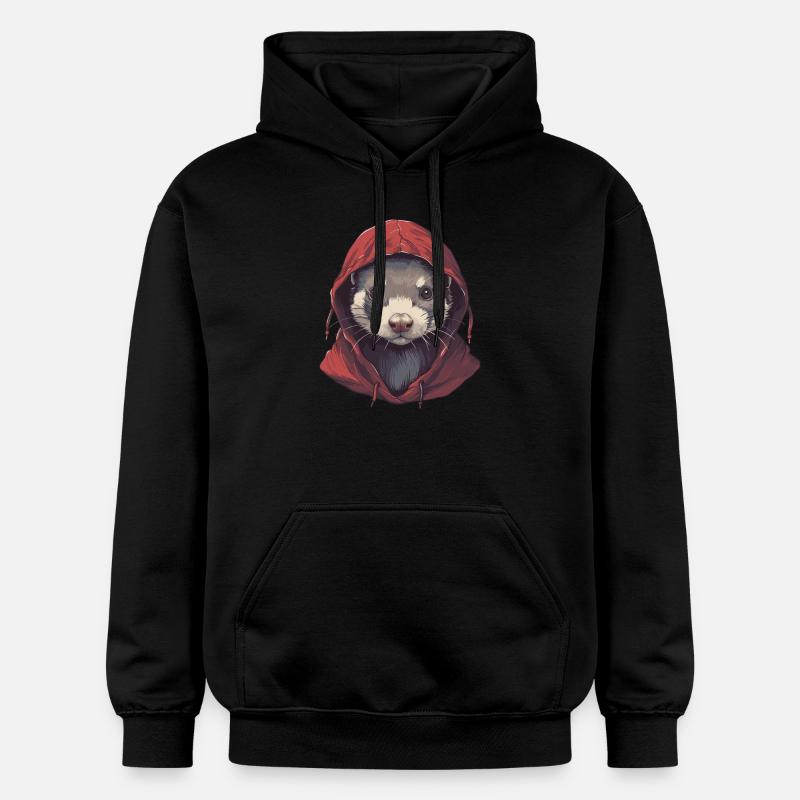 Furet cool avec capuche - Sweat à capuche Softstyle® Gildan Unisexe - noir