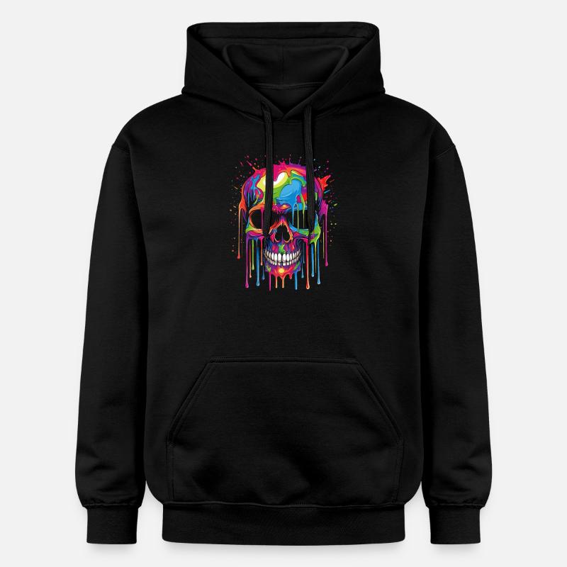 Crâne de Popart - Sweat à capuche Softstyle® Gildan Unisexe - noir