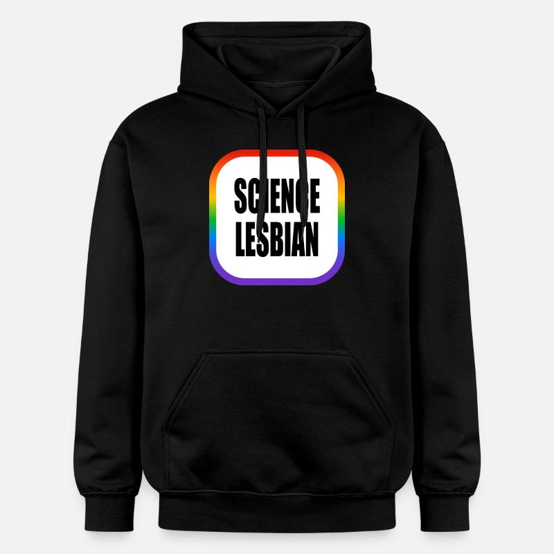 Science Lesbienne - Sweat à capuche Softstyle® Gildan Unisexe - noir
