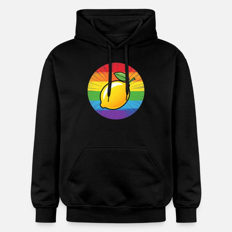 LGBTQ Citron Lime - Sweat à capuche Softstyle® Gildan Unisexe - noir