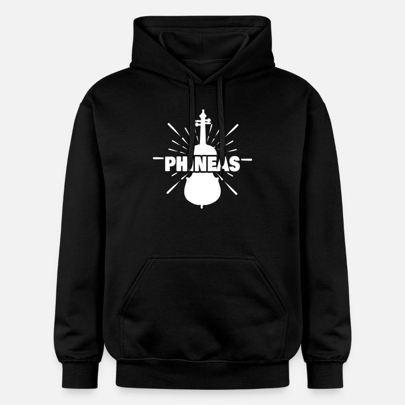 Prénom Phineas - Sweat à capuche Softstyle® Gildan Unisexe - noir