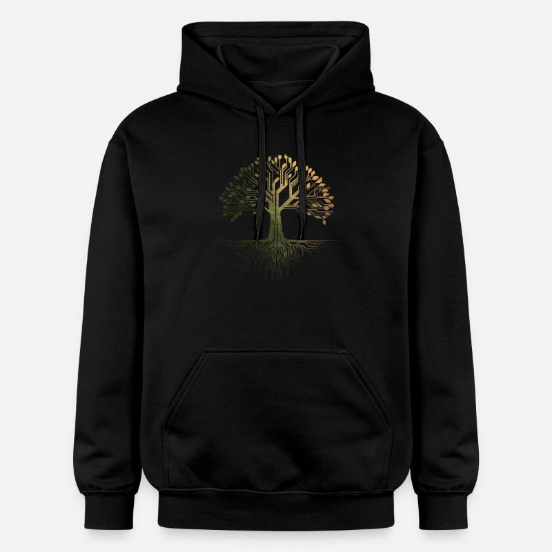 Arbre de vie viking - Sweat à capuche Softstyle® Gildan Unisexe - noir