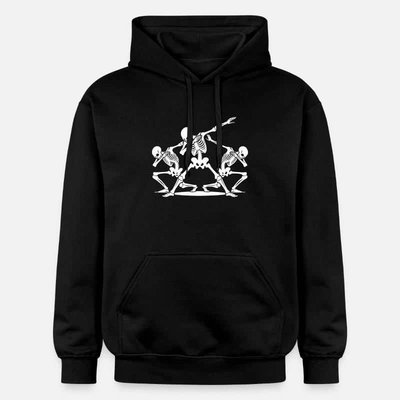Spooky Dabbing Squelettes d’Halloween - Sweat à capuche Softstyle® Gildan Unisexe - noir