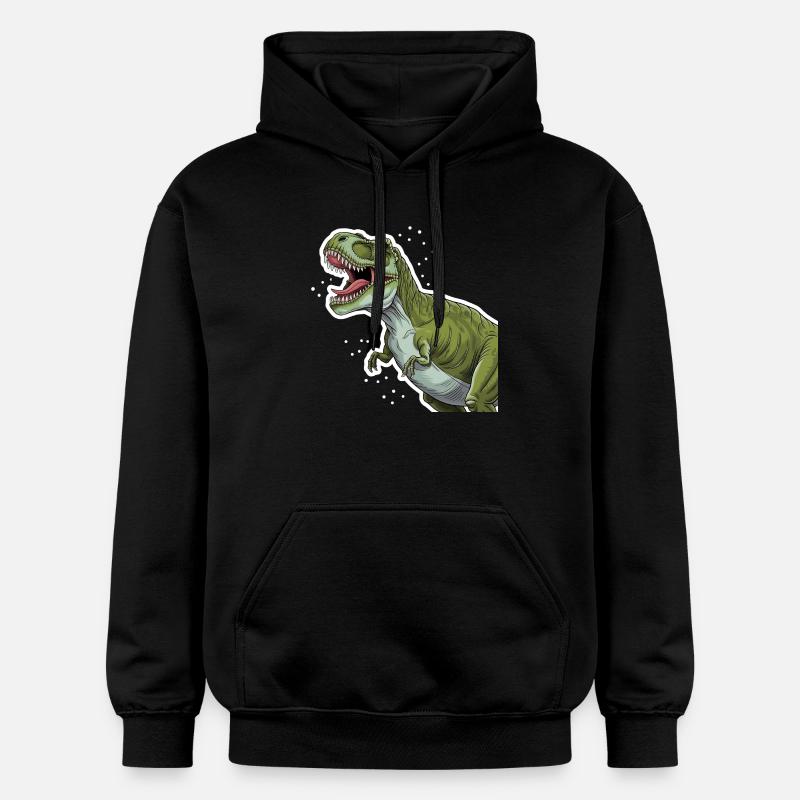 Tshirt Enfant T-Rex Dinosaure - Sweat à capuche Softstyle® Gildan Unisexe - noir