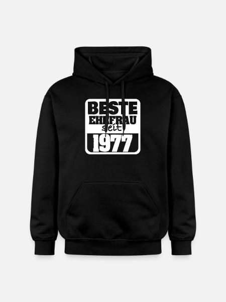 Woman 1977 - Gildan Unisex Softstyle® Midweight Hoodie - black