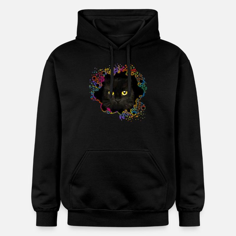 Chat - Sweat à capuche Softstyle® Gildan Unisexe - noir