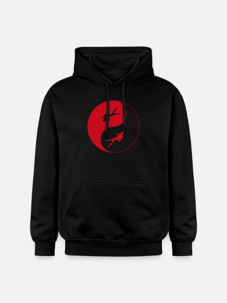 Tauchen, einfach tauchen - Gildan Unisex Softstyle® Midweight Hoodie - Schwarz