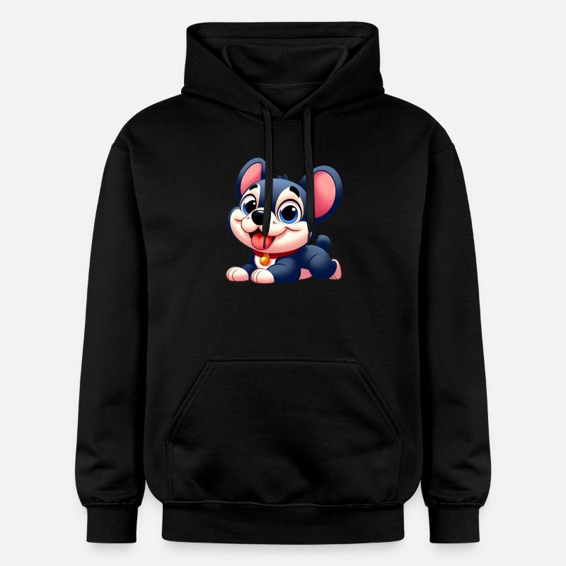 bouledogue français 7 - Sweat à capuche Softstyle® Gildan Unisexe - noir