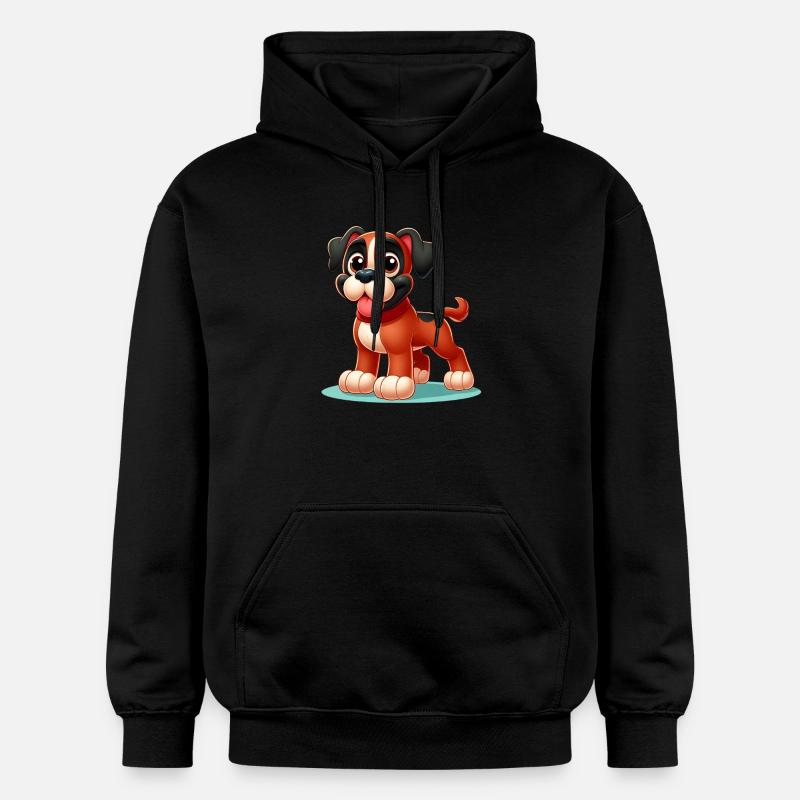 boxer - Sweat à capuche Softstyle® Gildan Unisexe - noir