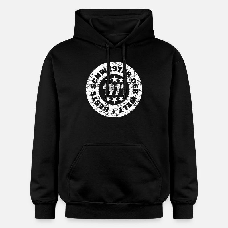 1971 - Sweat à capuche Softstyle® Gildan Unisexe - noir