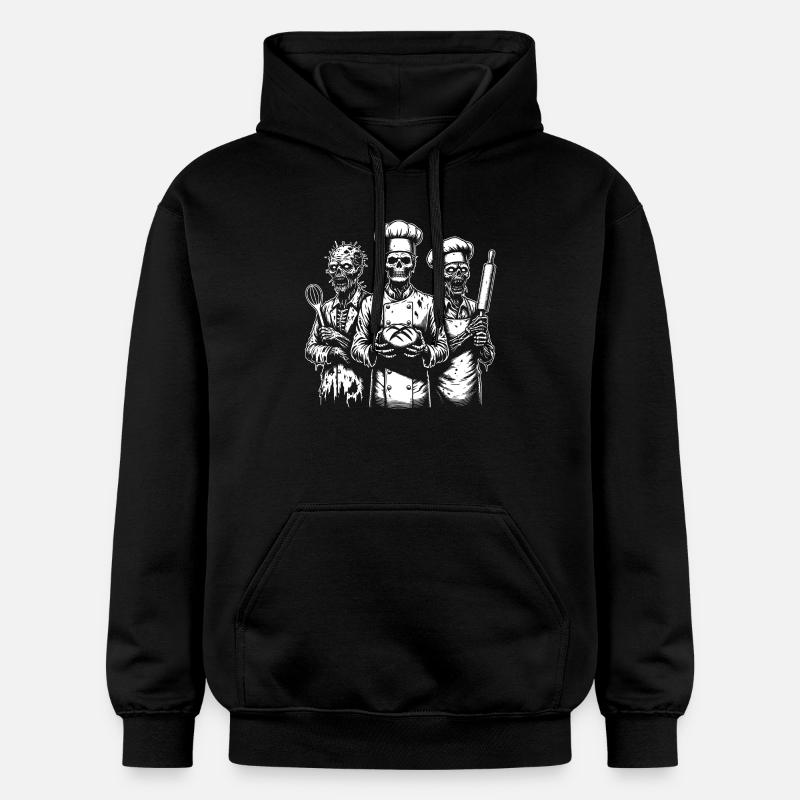 Baking Dead - backende Zombies - Gildan Unisex Softstyle® Midweight Hoodie - Schwarz