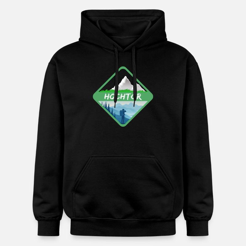 Nature Hochtor - Sweat à capuche Softstyle® Gildan Unisexe - noir