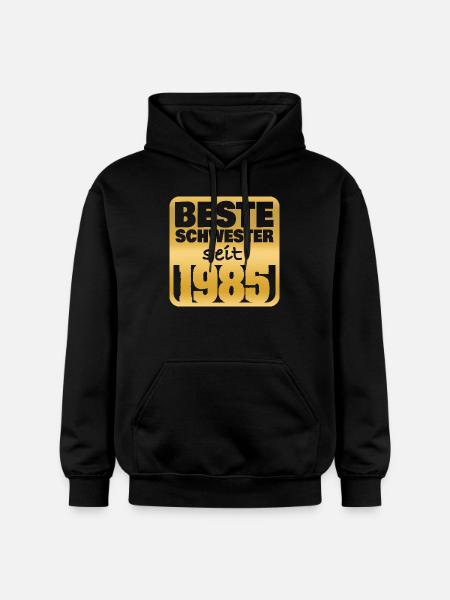 Schwester 1985 - Gildan Unisex Softstyle® Midweight Hoodie - Schwarz