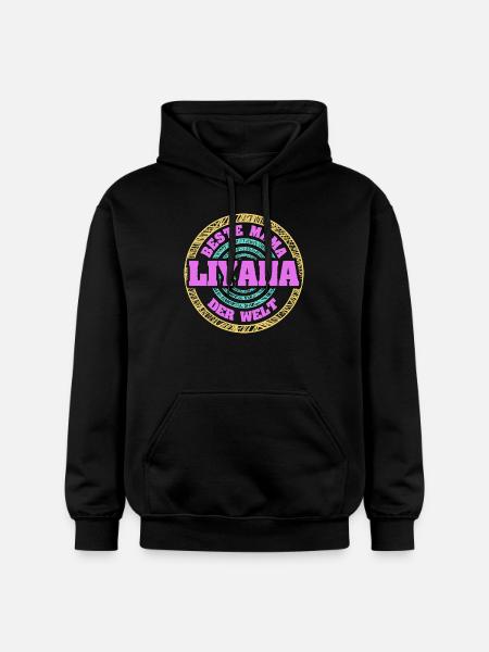 Liyana as a mother - Gildan Unisex Softstyle® Midweight Hoodie - black